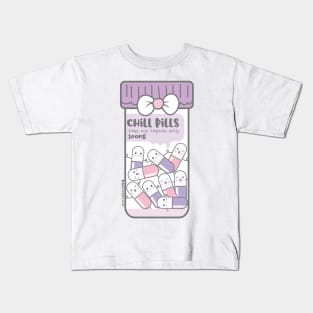 chill pills cute pills cartoon Kids T-Shirt